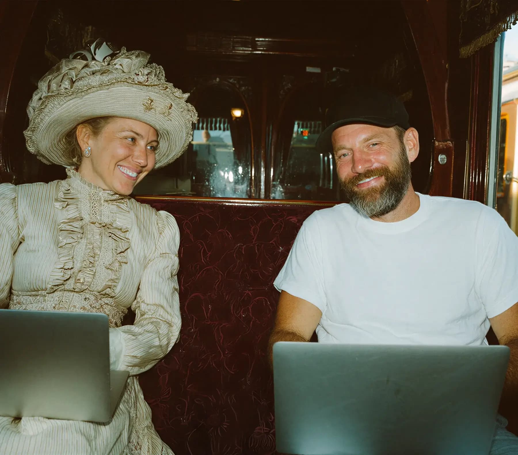 People working on laptops